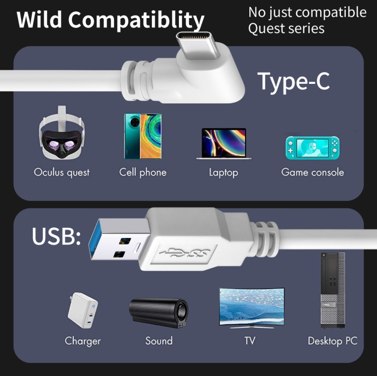 Cable USB-C original de 10 pies para Xiaomi Mi CC9 Pro con carga rápida y  transferencia de datos (negro 3M)