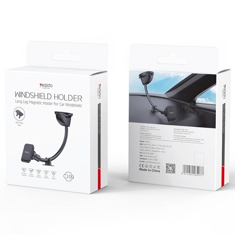 Yesido C109 360 Degree Rotation Car Windshield Suction Cup Magsafe Magnetic Phone Holder(Black) Yesido C109 360 Degree Rotation Car Windshield Suction Cup Magsafe Magnetic Phone Holder(Black)