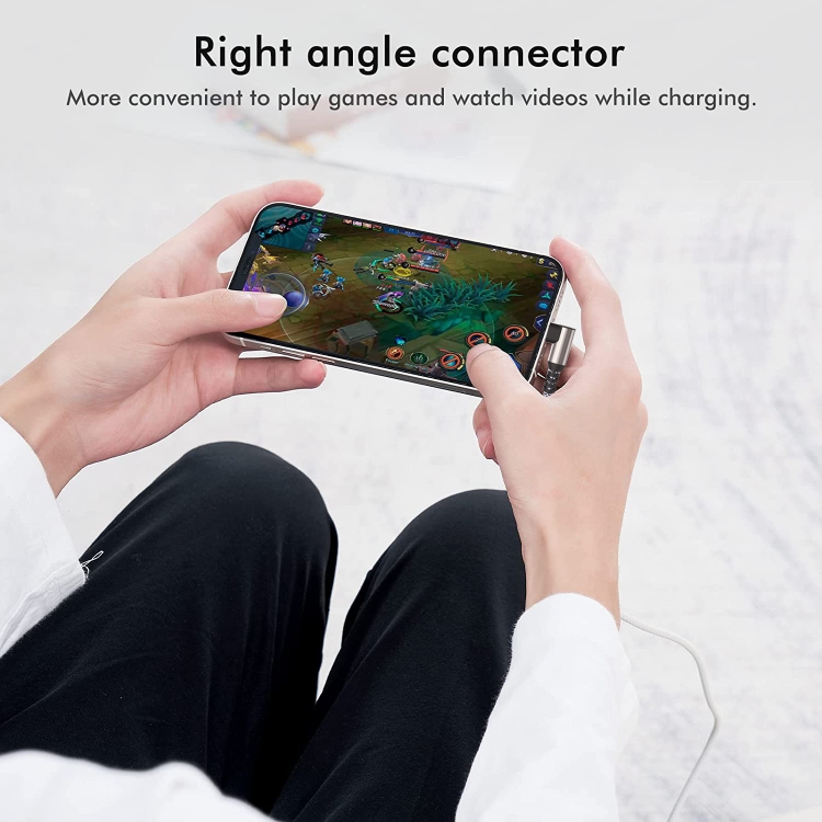 1m 9V 3A 480Mbps USB-C / Type-C to 8 Pin Elbow Charging Data-sync Cable(Grey) 1m 9V 3A 480Mbps USB-C / Type-C to 8 Pin Elbow Charging Data-sync Cable(Grey)