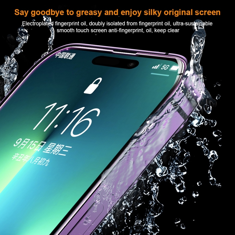 For iPhone 14 Pro Max WK WTP-069 King Kong Vacha 9D Curved AR HD Tempered Glass Film(Black) For iPhone 14 Pro Max WK WTP-069 King Kong Vacha 9D Curved AR HD Tempered Glass Film(Black)