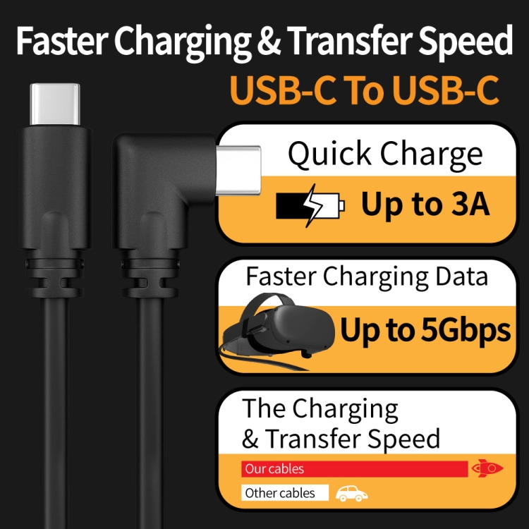 60W USB C À type c Chargement Rapide Chargeur Câble Compatible