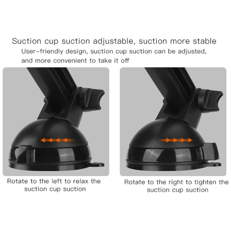 Yesido C39 Car Windshield Telescopic Magnetic Phone Holder(Black) Yesido C39 Car Windshield Telescopic Magnetic Phone Holder(Black)