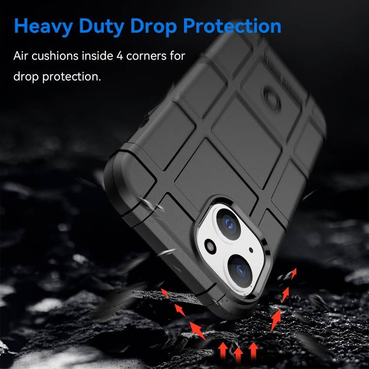 For iPhone 15 Full Coverage Shockproof TPU Phone Case(Black) For iPhone 15 Full Coverage Shockproof TPU Phone Case(Black)