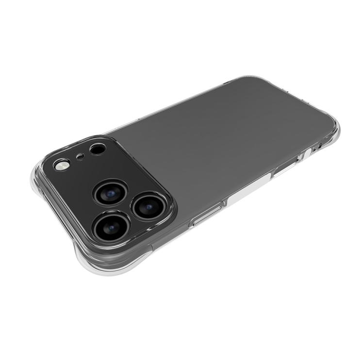 For iPhone 17 Pro Max Shockproof Non-slip Thickening TPU Phone Case(Transparent)