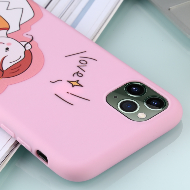 For iPhone 11 Pro TPU Mobile Phone Case(A Word Girl) For iPhone 11 Pro TPU Mobile Phone Case(A Word Girl)
