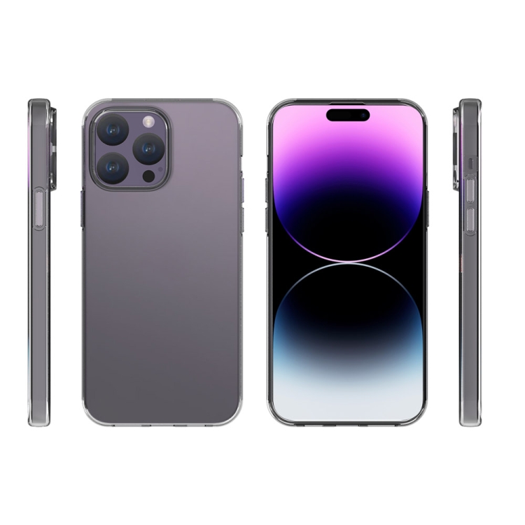 For iPhone 15 Pro Max Waterproof Texture TPU Phone Case(Transparent)