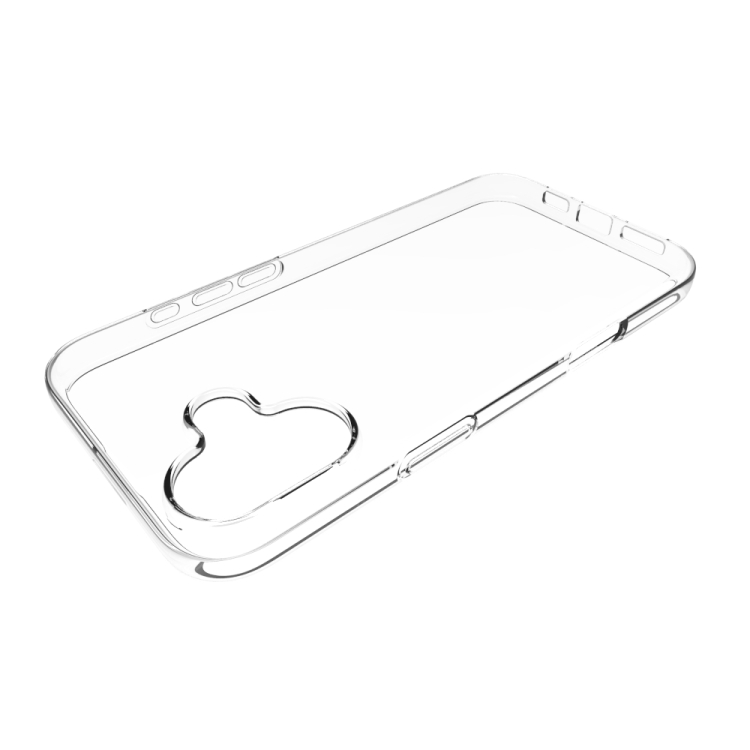 For iPhone 16 Plus Waterproof Texture TPU Phone Case(Transparent) For iPhone 16 Plus Waterproof Texture TPU Phone Case(Transparent)