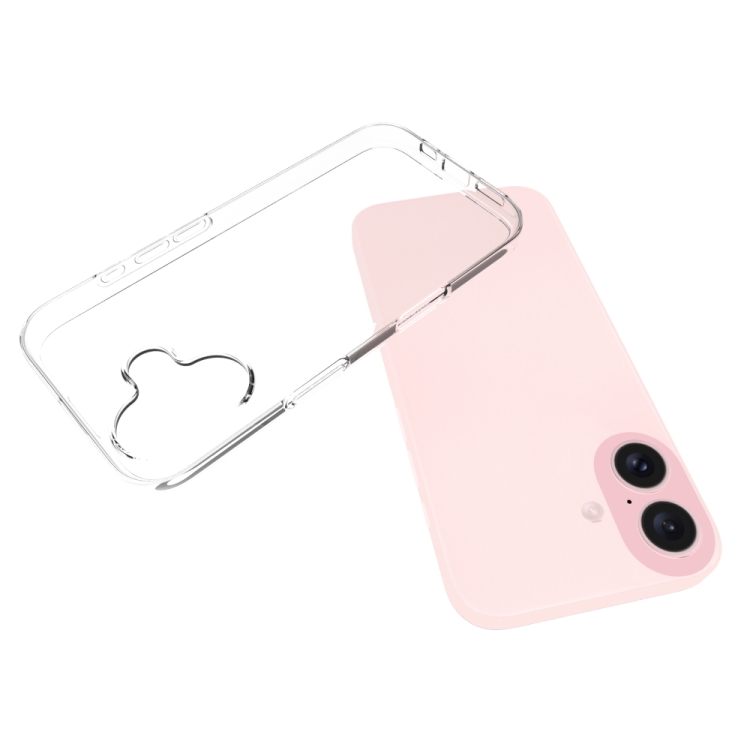 For iPhone 16 Waterproof Texture TPU Phone Case(Transparent) For iPhone 16 Waterproof Texture TPU Phone Case(Transparent)