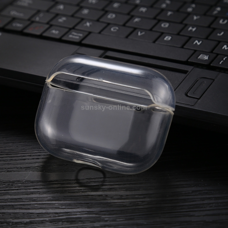For AirPods Pro Transparent TPU Soft Earphone Protective Case without Hook For AirPods Pro Transparent TPU Soft Earphone Protective Case without Hook