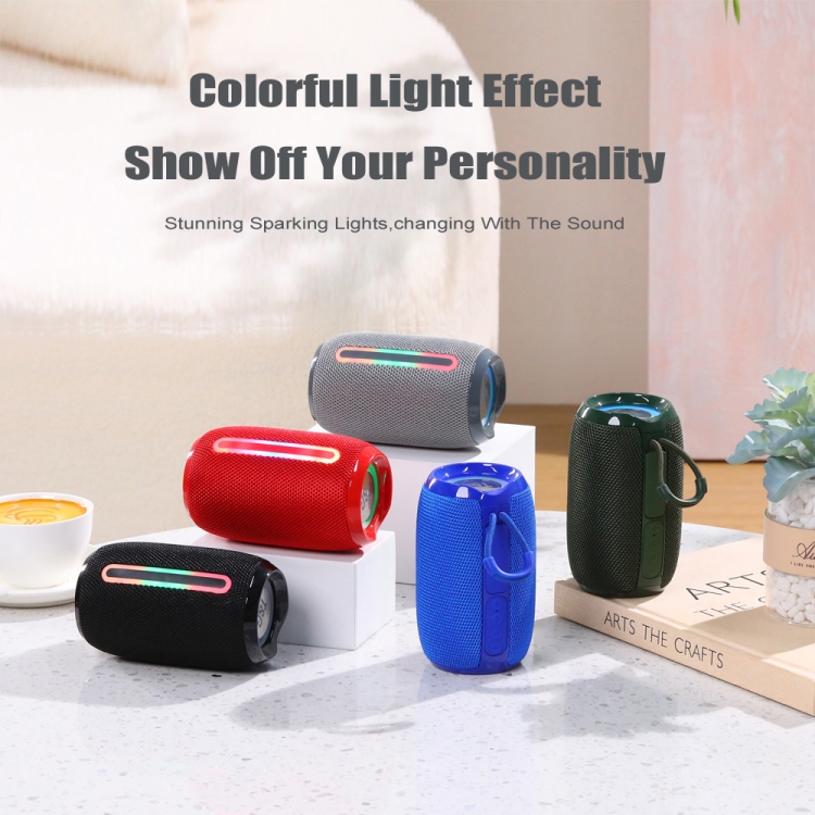 T&G TG653 TWS LED Mini Portable Wireless Stereo Sound Outdoor Speaker(Black)