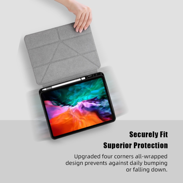 For iPad Pro 11 (2020) ROCK Touch Series PC + TPU Horizontal Flip Tablet Case with Holder & Pen Slot & Sleep / Wake-up Function(Black) For iPad Pro 11 (2020) ROCK Touch Series PC + TPU Horizontal Flip Tablet Case with Holder & Pen Slot & Sleep / Wake-up Function(Black)