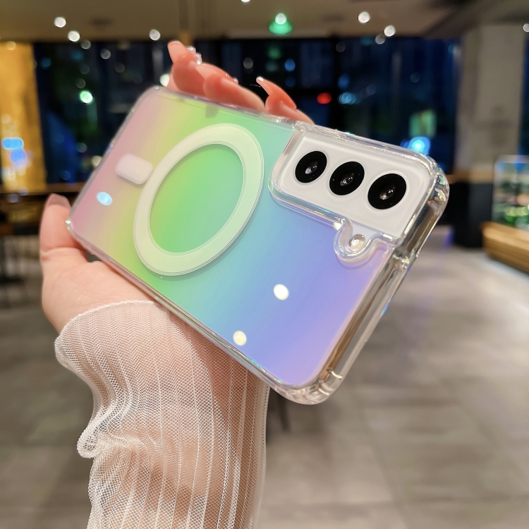 For Samsung Galaxy S22 Ultra 5G Colorful Magsafe Magnetic TPU Shockproof Phone Case(Colour) For Samsung Galaxy S22 Ultra 5G Colorful Magsafe Magnetic TPU Shockproof Phone Case(Colour)