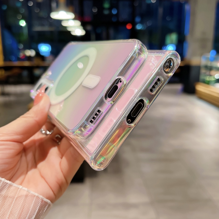 For Samsung Galaxy S22 Ultra 5G Colorful Magsafe Magnetic TPU Shockproof Phone Case(Colour) For Samsung Galaxy S22 Ultra 5G Colorful Magsafe Magnetic TPU Shockproof Phone Case(Colour)