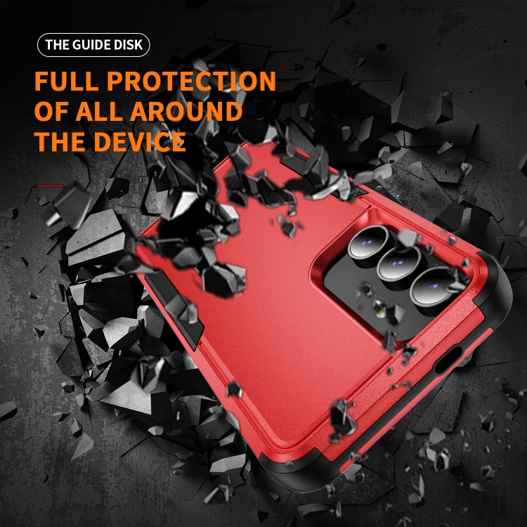 For Samsung Galaxy S24 5G TPU + PC Shockproof Protective Phone Case(Red + Black) For Samsung Galaxy S24 5G TPU + PC Shockproof Protective Phone Case(Red + Black)