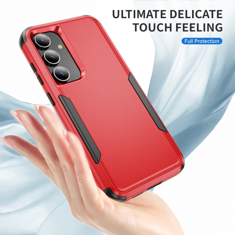 For Samsung Galaxy S24 5G TPU + PC Shockproof Protective Phone Case(Red + Black) For Samsung Galaxy S24 5G TPU + PC Shockproof Protective Phone Case(Red + Black)