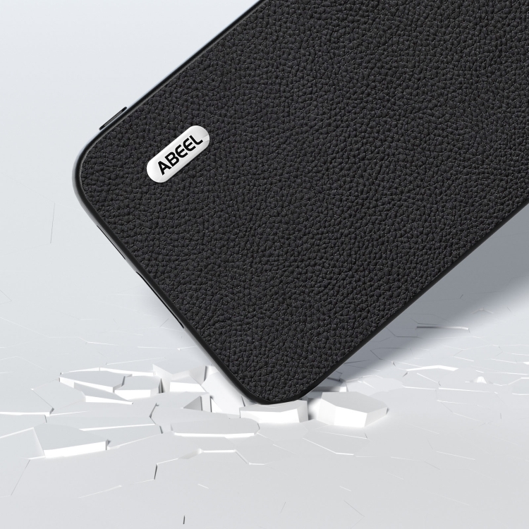 For Samsung Galaxy S23 FE 5G ABEEL Genuine Leather + PC Litchi Texture Phone Case(Black) For Samsung Galaxy S23 FE 5G ABEEL Genuine Leather + PC Litchi Texture Phone Case(Black)