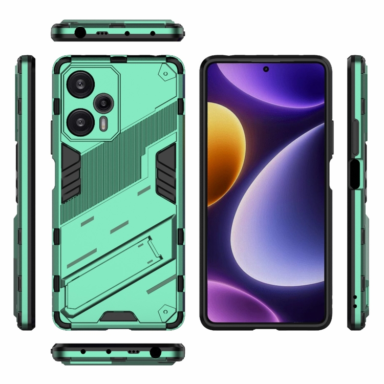 GOKEN Cover Per Xiaomi Redmi Note 12 Pro 5G - Custodia Ibrida Con Supporto, Antiurto, Verde
