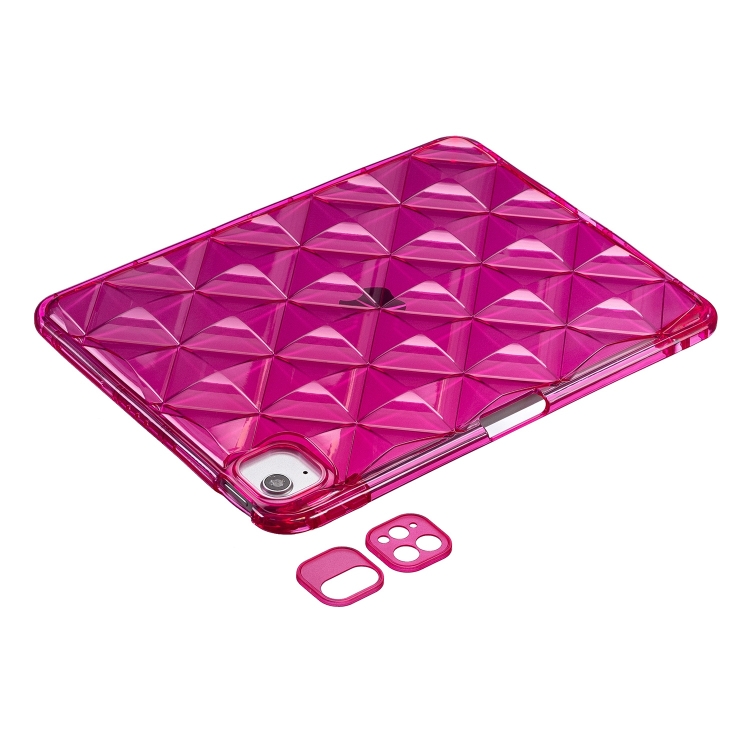 Diamond Texture TPU Airbag Tablet Case For iPad Pro 11 2022 / 2021 / 2020(Rose Red) Diamond Texture TPU Airbag Tablet Case For iPad Pro 11 2022 / 2021 / 2020(Rose Red)