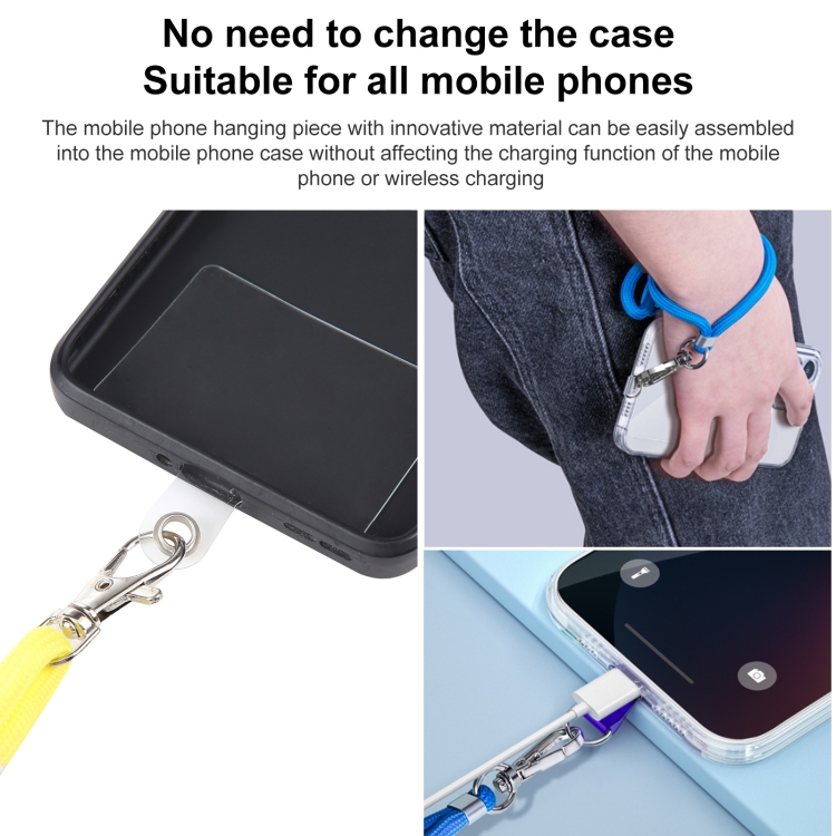 Universal Mixed Color Mobile Phone Lanyard (Black Yellow)