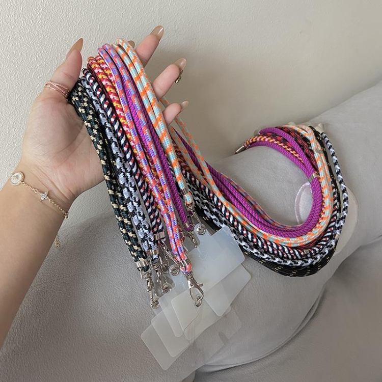 Universal Mixed Color Mobile Phone Lanyard (Black Yellow)