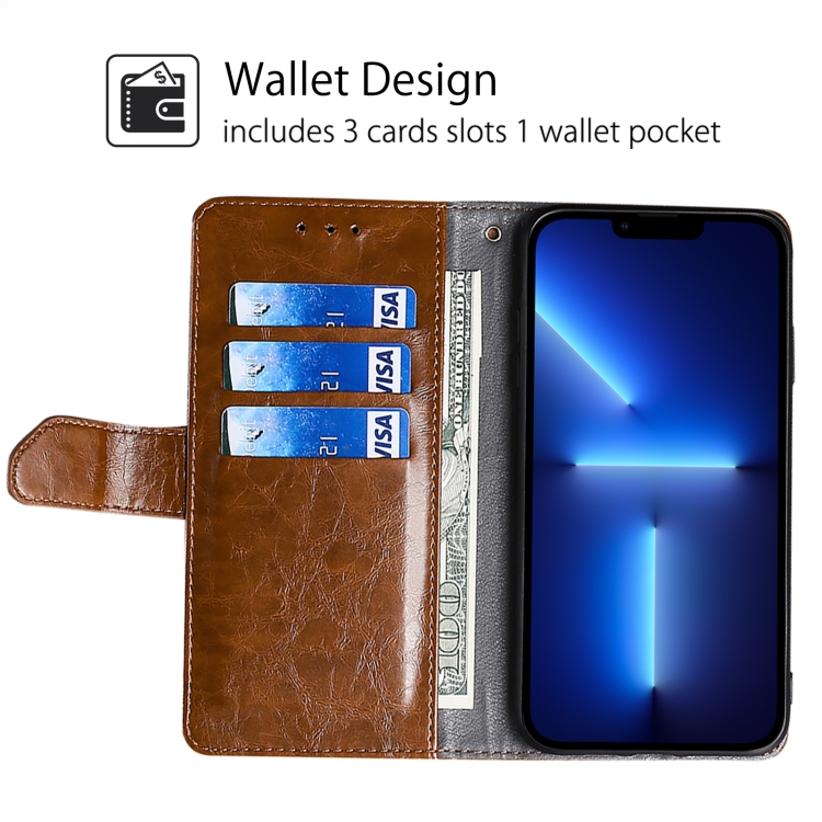 For Samsung Galaxy S24 5G Geometric Stitching Leather Phone Case(Light Brown) For Samsung Galaxy S24 5G Geometric Stitching Leather Phone Case(Light Brown)
