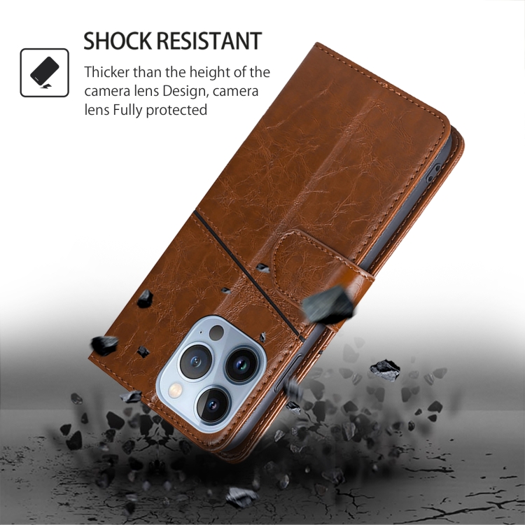 For Samsung Galaxy S24 5G Geometric Stitching Leather Phone Case(Light Brown) For Samsung Galaxy S24 5G Geometric Stitching Leather Phone Case(Light Brown)
