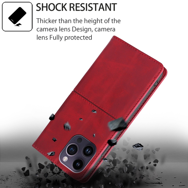 For Samsung Galaxy S24 5G Cow Texture Magnetic Leather Phone Case(Red) For Samsung Galaxy S24 5G Cow Texture Magnetic Leather Phone Case(Red)