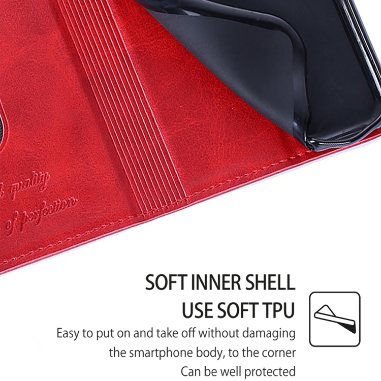 For Samsung Galaxy S24 5G Cow Texture Magnetic Leather Phone Case(Red) For Samsung Galaxy S24 5G Cow Texture Magnetic Leather Phone Case(Red)