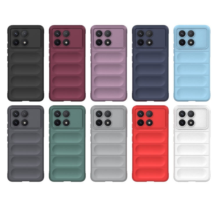 For Xiaomi Redmi K70 / K70 Pro 5G Magic Shield TPU + Flannel Phone Case(White)