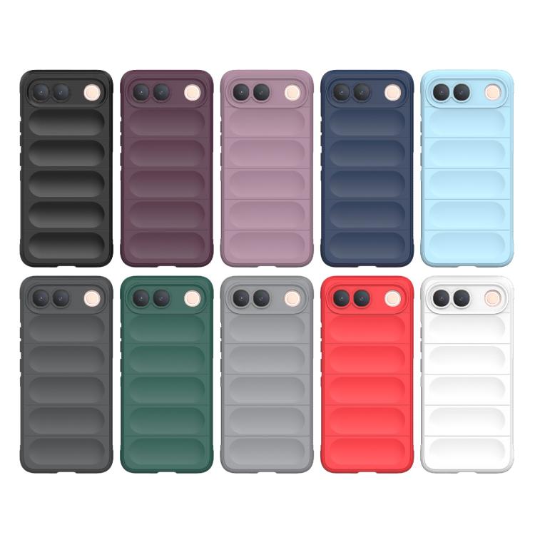 For vivo S2 5G Global Magic Shield TPU + Flannel Phone Case(Black)