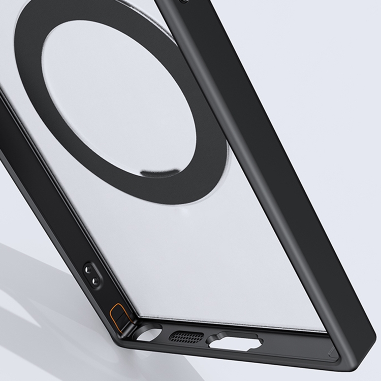 For Samsung Galaxy S23 Ultra 5G 360 Rotating MagSafe Magnetic Skin Feel Phone Case(Silver) For Samsung Galaxy S23 Ultra 5G 360 Rotating MagSafe Magnetic Skin Feel Phone Case(Silver)