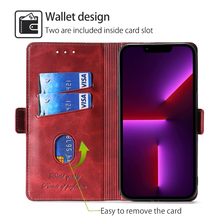 For Samsung Galaxy S24 5G Contrast Color Side Buckle Leather Phone Case(Red + Black) For Samsung Galaxy S24 5G Contrast Color Side Buckle Leather Phone Case(Red + Black)
