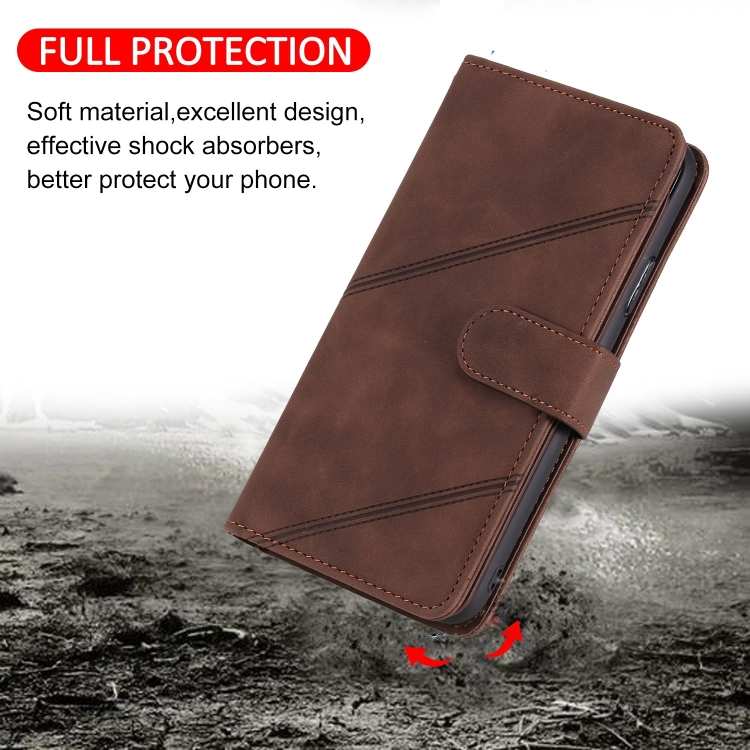 For Samsung Galaxy S23+ 5G Skin Feel Multi-card Wallet Leather Phone Case(Brown) For Samsung Galaxy S23+ 5G Skin Feel Multi-card Wallet Leather Phone Case(Brown)