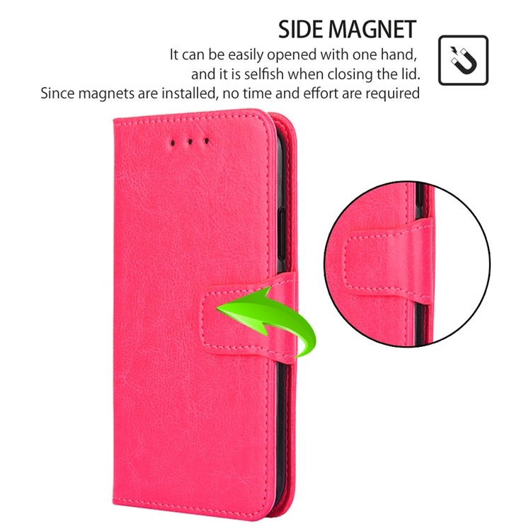 For Samsung Galaxy S24 5G Crystal Texture Leather Phone Case(Rose Red) For Samsung Galaxy S24 5G Crystal Texture Leather Phone Case(Rose Red)