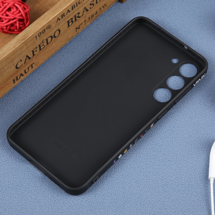 For Samsung Galaxy S21 Ultra 5G Astronaut Pattern Silicone Straight Edge Phone Case(Lovely Astronaut-Black) For Samsung Galaxy S21 Ultra 5G Astronaut Pattern Silicone Straight Edge Phone Case(Lovely Astronaut-Black)