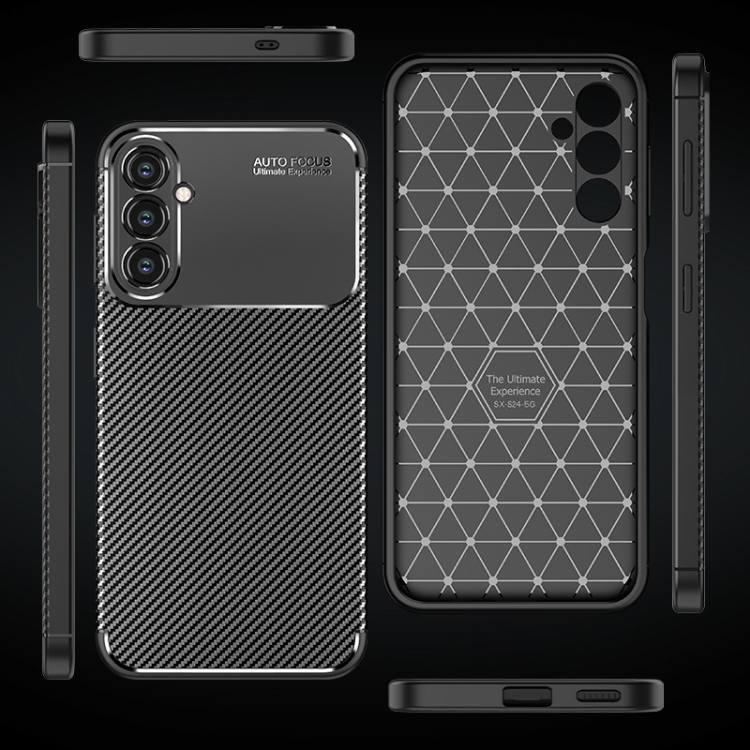For Samsung Galaxy S24 5G Carbon Fiber Texture Shockproof TPU Phone Case(Black) For Samsung Galaxy S24 5G Carbon Fiber Texture Shockproof TPU Phone Case(Black)