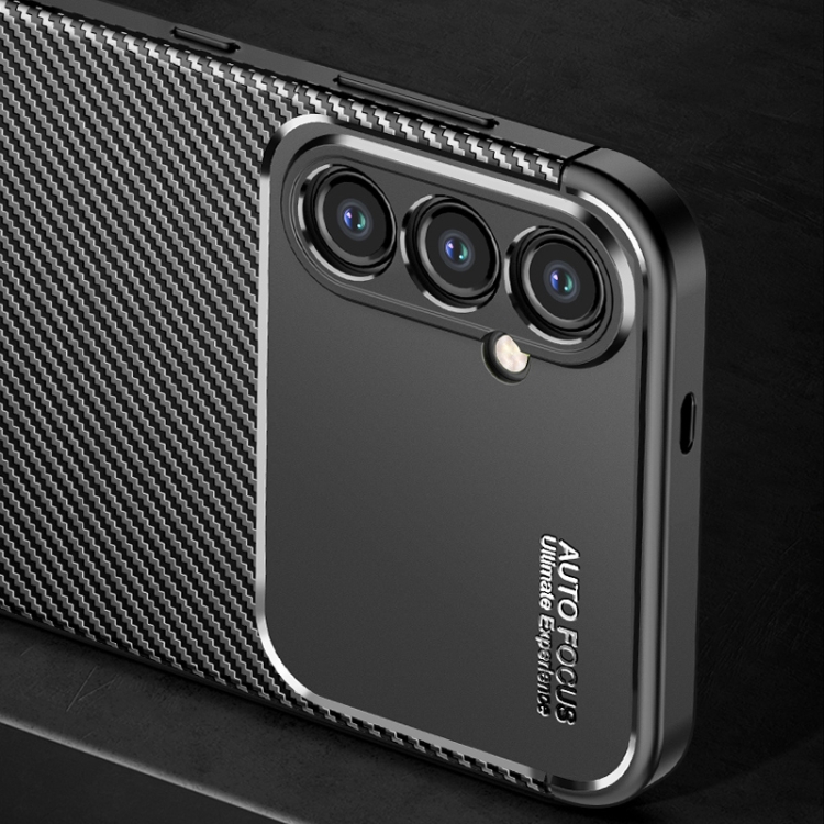 For Samsung Galaxy S24 5G Carbon Fiber Texture Shockproof TPU Phone Case(Black) For Samsung Galaxy S24 5G Carbon Fiber Texture Shockproof TPU Phone Case(Black)