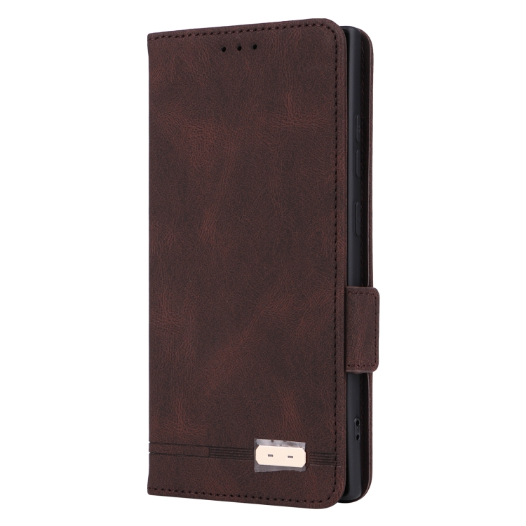 For Samsung Galaxy S24 Ultra 5G Magnetic Clasp Leather Phone Case(Brown) For Samsung Galaxy S24 Ultra 5G Magnetic Clasp Leather Phone Case(Brown)