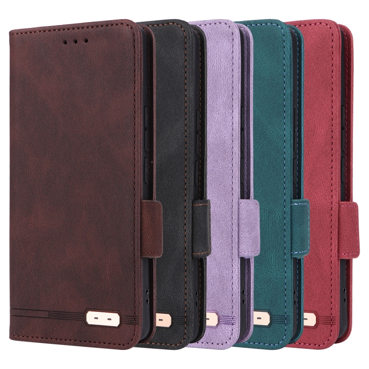 For Samsung Galaxy S24 Ultra 5G Magnetic Clasp Leather Phone Case(Brown) For Samsung Galaxy S24 Ultra 5G Magnetic Clasp Leather Phone Case(Brown)