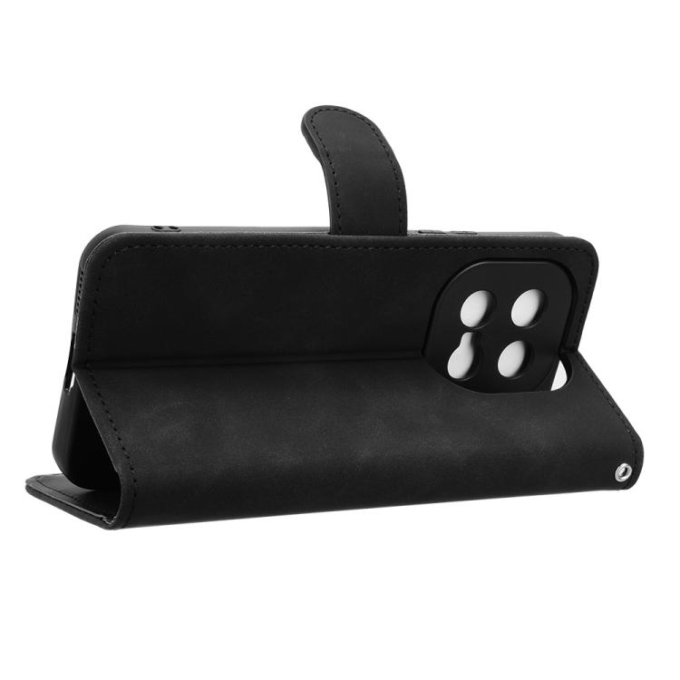 For vivo iQOO 15 Skin Feel Magnetic Flip Leather Phone Case(Black)