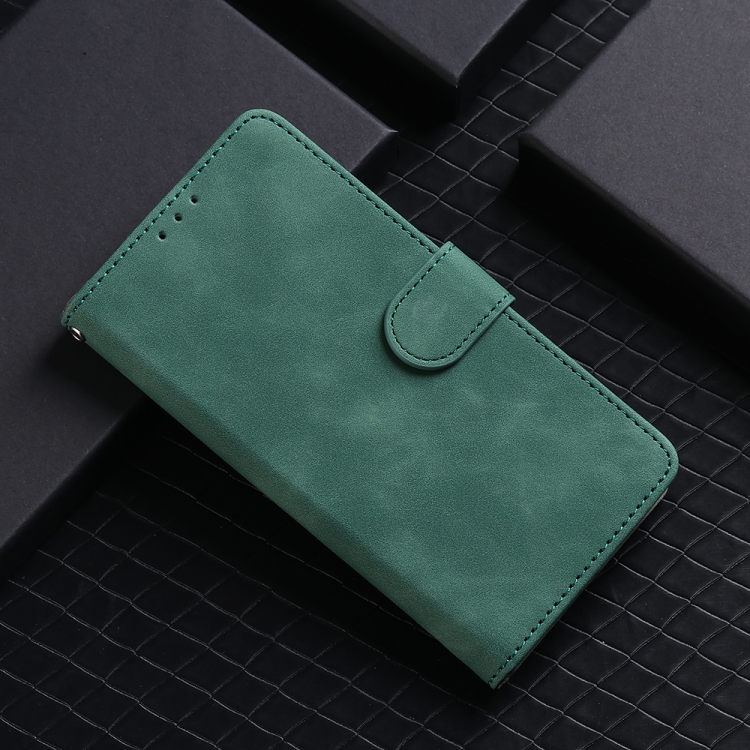 For Samsung Galaxy S24 Ultra 5G Skin Feel Magnetic Flip Leather Phone Case(Green) For Samsung Galaxy S24 Ultra 5G Skin Feel Magnetic Flip Leather Phone Case(Green)