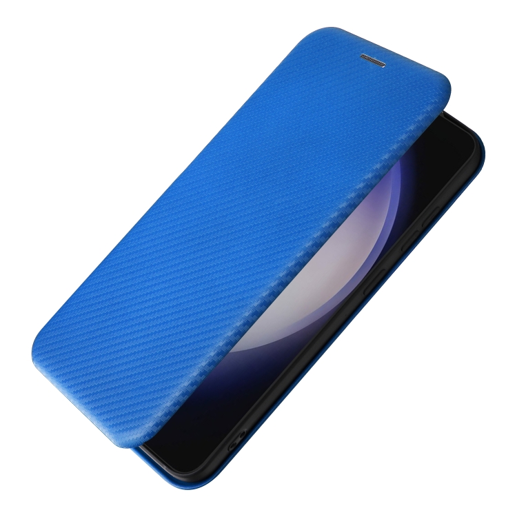 For Samsung Galaxy S24 5G Carbon Fiber Texture Flip Leather Phone Case(Blue) For Samsung Galaxy S24 5G Carbon Fiber Texture Flip Leather Phone Case(Blue)