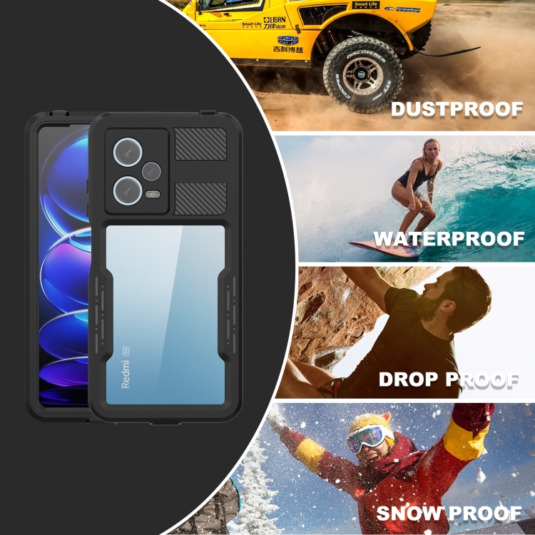 Funda protectora impermeable para Xiaomi Redmi Note 11 Pro 5G cubierta  completa a prueba de golpes