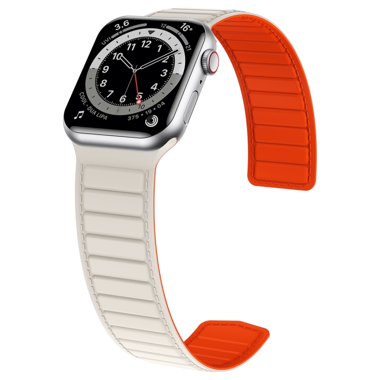 2PCS Magnetic Leather Link Band For Apple Watch Ultra Series 8 7 6