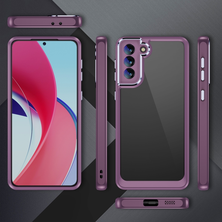 For Samsung Galaxy S23+ 5G PC + TPU Phone Case with Lens Film(Light Purple)