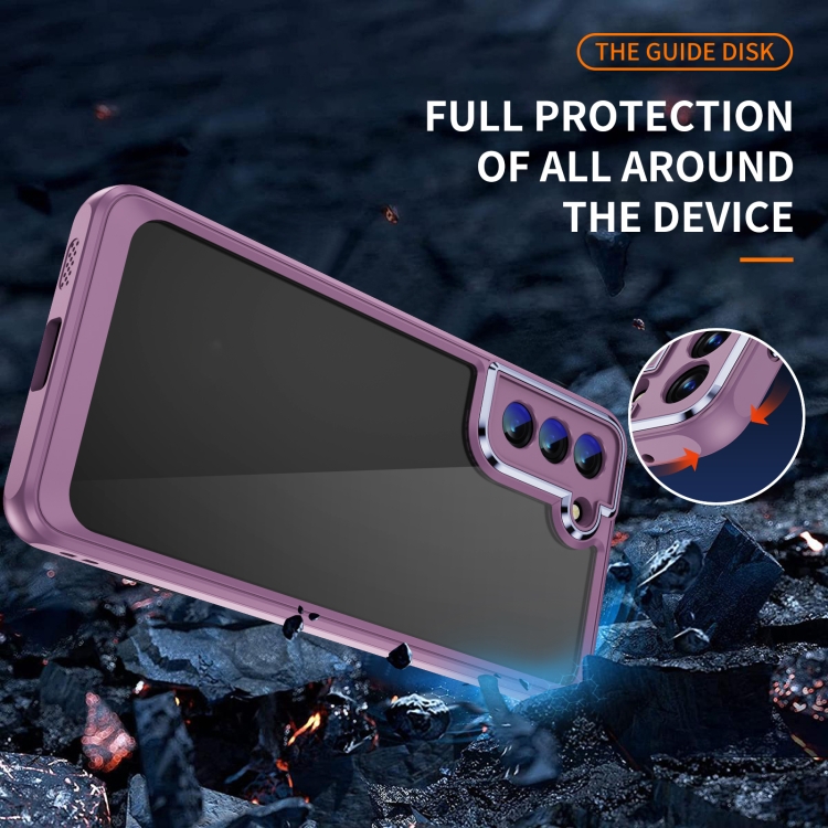 For Samsung Galaxy S23+ 5G PC + TPU Phone Case with Lens Film(Light Purple)
