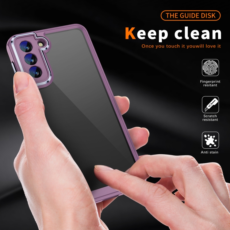 For Samsung Galaxy S23+ 5G PC + TPU Phone Case with Lens Film(Light Purple)