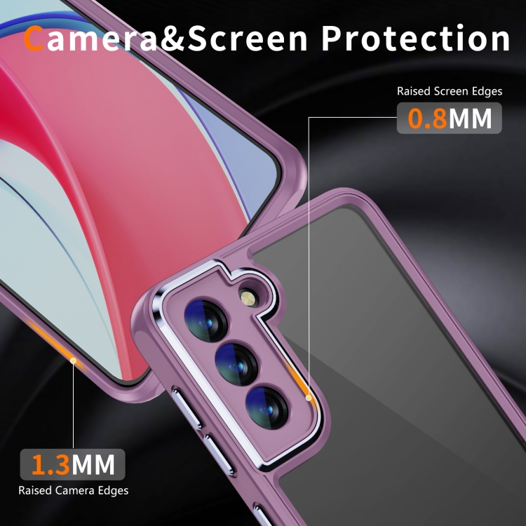 For Samsung Galaxy S23+ 5G PC + TPU Phone Case with Lens Film(Light Purple)
