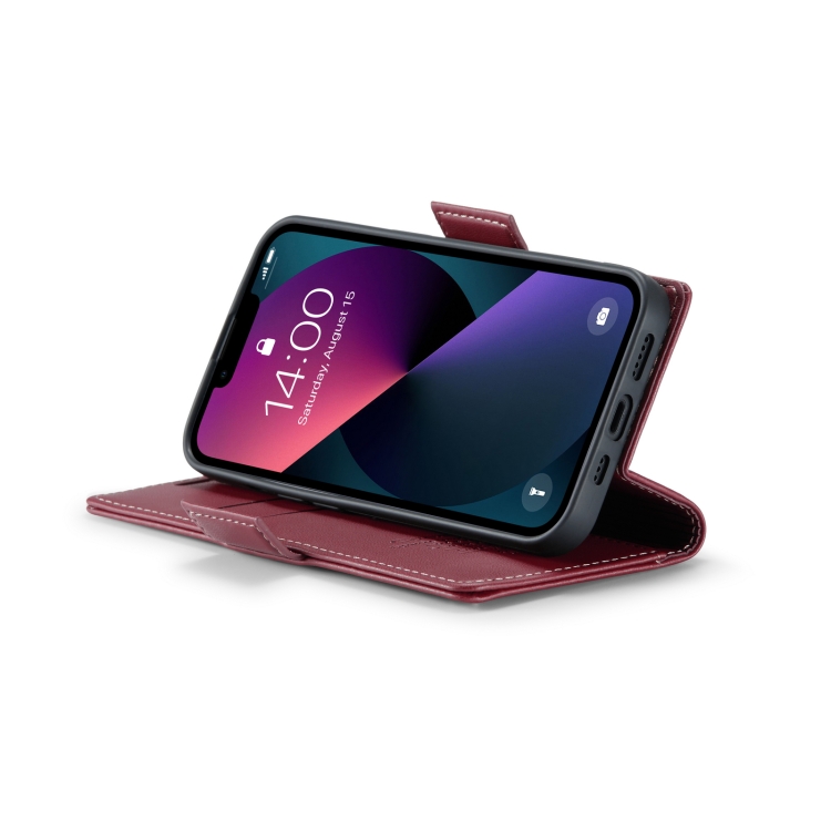 For iPhone 13 mini CaseMe 023 Butterfly Buckle Litchi Texture RFID Anti-theft Leather Phone Case(Wine Red) For iPhone 13 mini CaseMe 023 Butterfly Buckle Litchi Texture RFID Anti-theft Leather Phone Case(Wine Red)