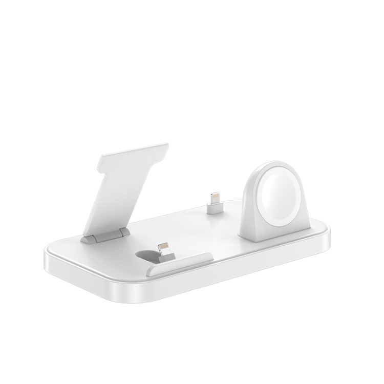 WA29 4 in 1 Magnetic Watch Wireless Charging Station with Dual 8 Pin Ports(White) WA29 4 in 1 Magnetic Watch Wireless Charging Station with Dual 8 Pin Ports(White)
